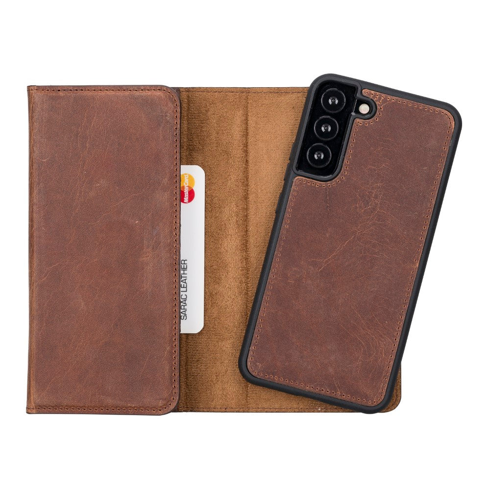 Samsung Galaxy S22 Plus Leather Wallet Case Detachable RFID – Santa Mizuri Leather