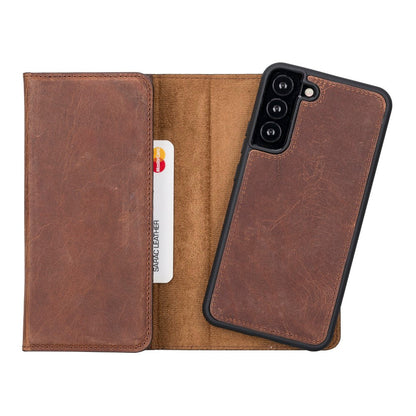 Samsung Galaxy S22 Plus Leather Wallet Case Detachable RFID – Santa Mizuri Leather