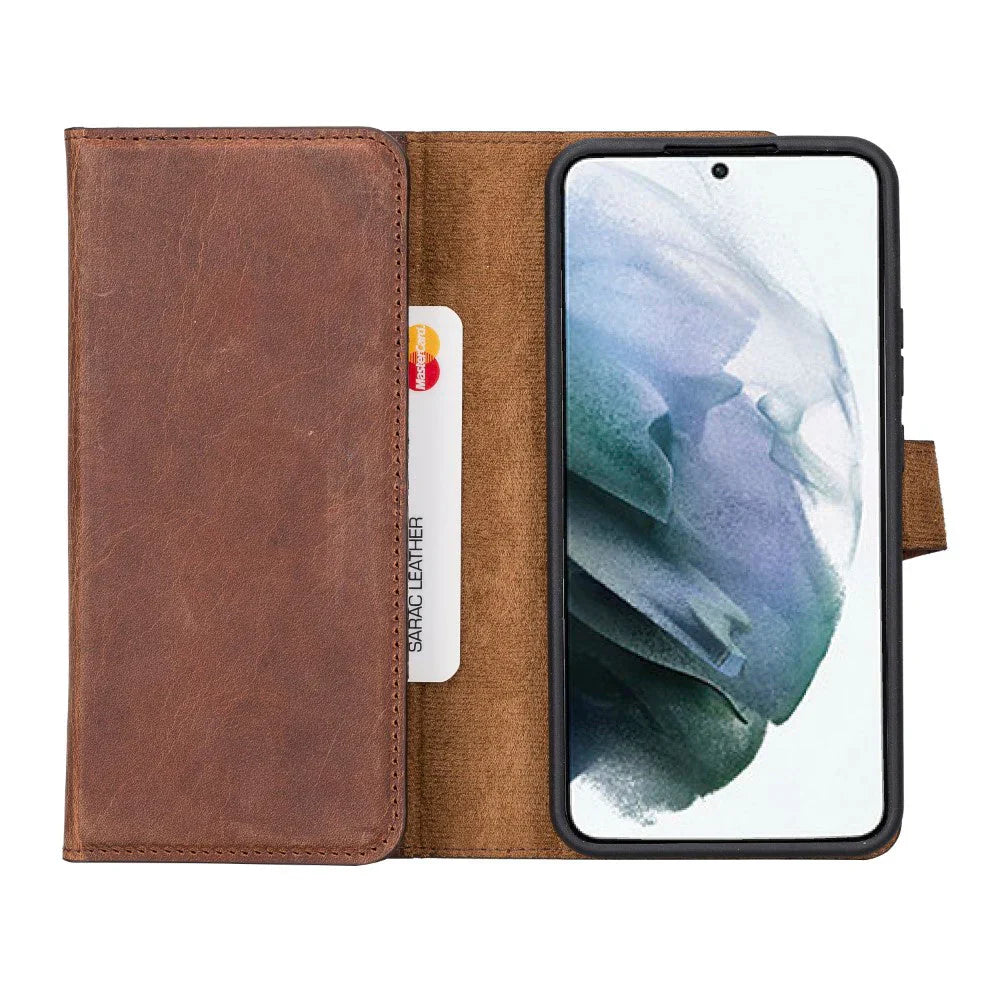 Samsung Galaxy S22 Plus Leather Wallet Case Detachable RFID – Santa Mizuri Leather