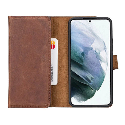 Samsung Galaxy S22 Plus Leather Wallet Case Detachable RFID – Santa Mizuri Leather