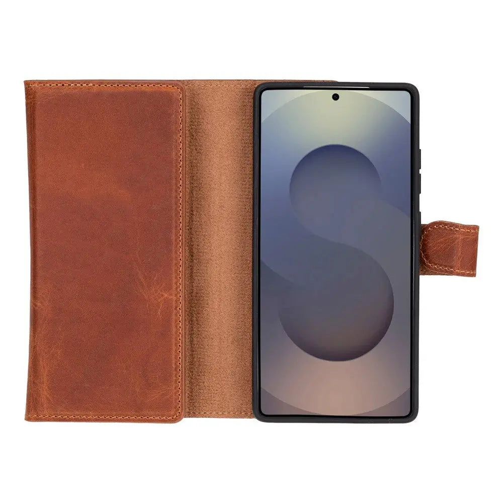Samsung Galaxy S25 Ultra Leather Wallet Case Detachable RFID – Santa Mizuri Leather