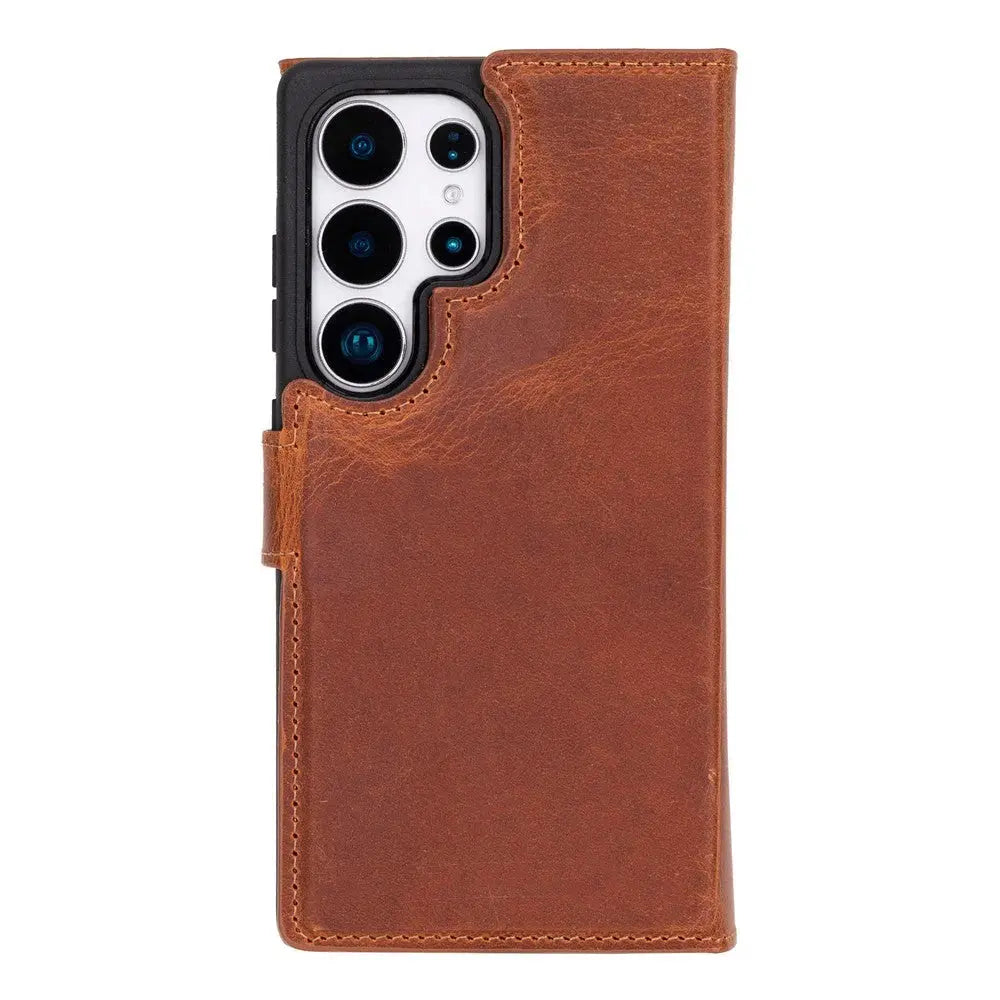 Samsung Galaxy S25 Ultra Leather Wallet Case Detachable RFID – Santa Mizuri Leather