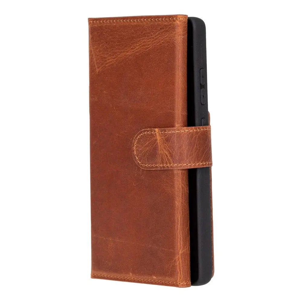 Samsung Galaxy S25 Ultra Leather Wallet Case Detachable RFID – Santa Mizuri Leather