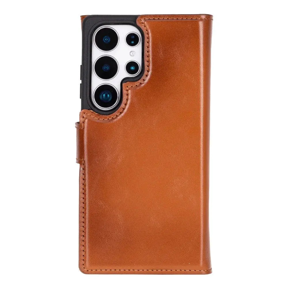 Samsung Galaxy S25 Ultra Leather Wallet Case Detachable RFID – Santa Mizuri Leather