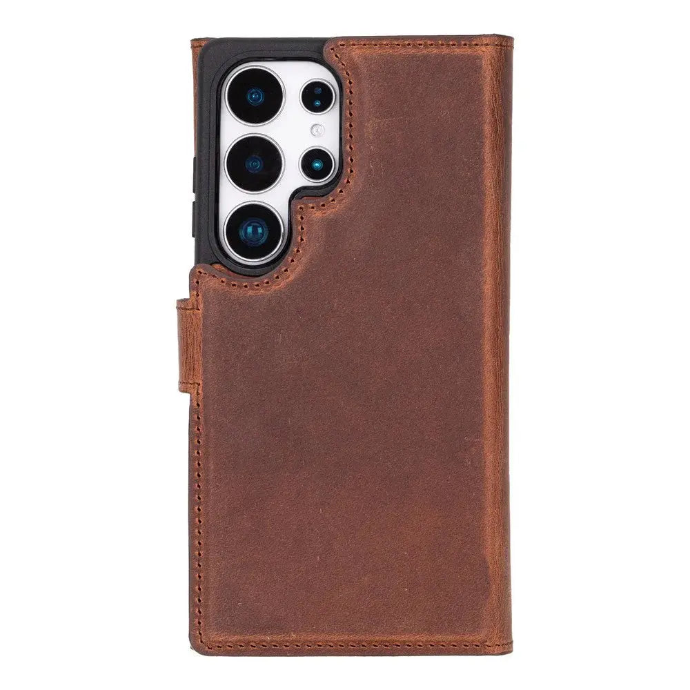 Samsung Galaxy S25 Ultra Leather Wallet Case Detachable RFID – Santa Mizuri Leather