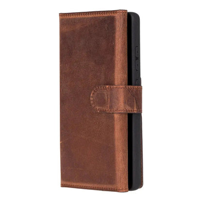 Samsung Galaxy S25 Ultra Leather Wallet Case Detachable RFID – Santa Mizuri Leather