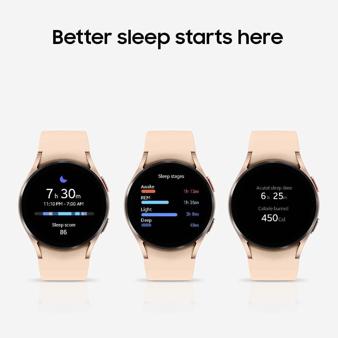 Samsung Galaxy Watch 4 40mm Smartwatch LTE US Version Pink Gold (Refurbished) DailySale