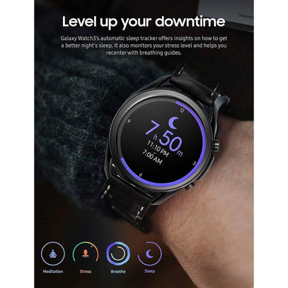 Samsung - Galaxy Watch3 Smartwatch 45mm Stainless LTE - Mystic Black DailySale