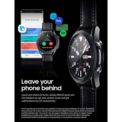 Samsung - Galaxy Watch3 Smartwatch 45mm Stainless LTE - Mystic Black DailySale