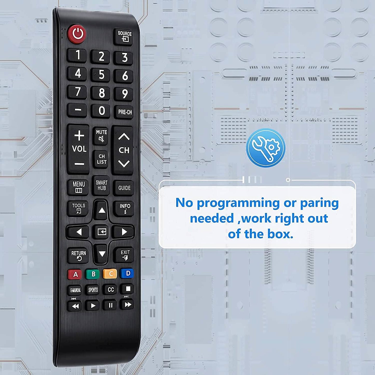Samsung-TV-Remote for All Samsung LCD LED HDTV 3D Smart TVs Models DailySale