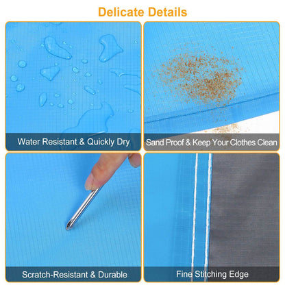 Sand Proof Picnic Blanket with 4 Anchors DailySale