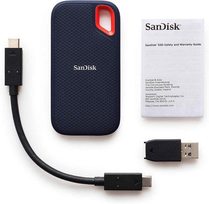 SanDisk 1TB Extreme Portable External SSD - Up to 550MB/s USB-C, USB 3.1 (Refurbished) DailySale