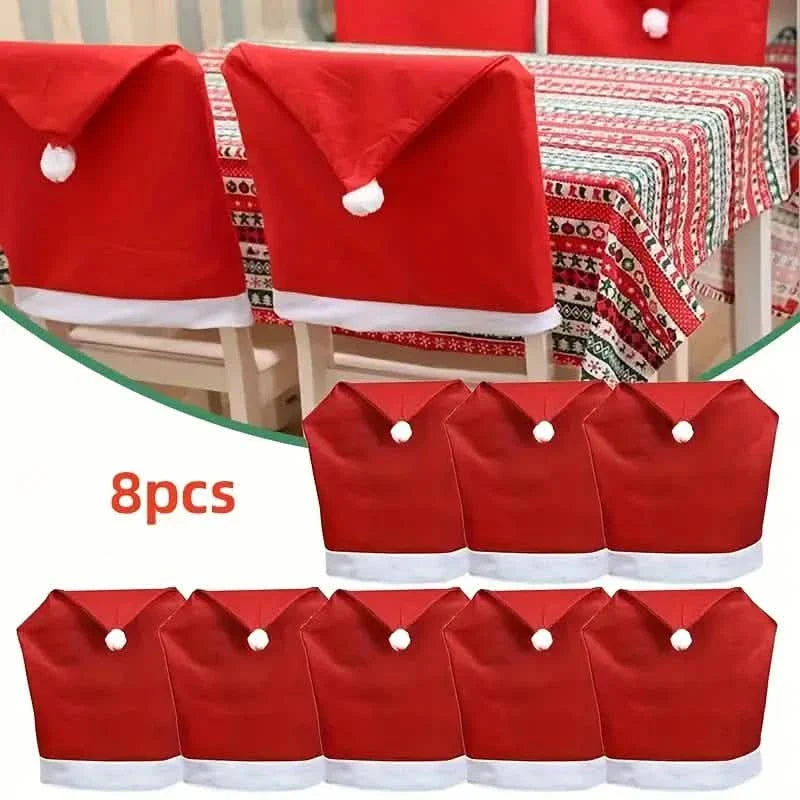 Santa Hats Dining Chair Covers Slipcover DailySale
