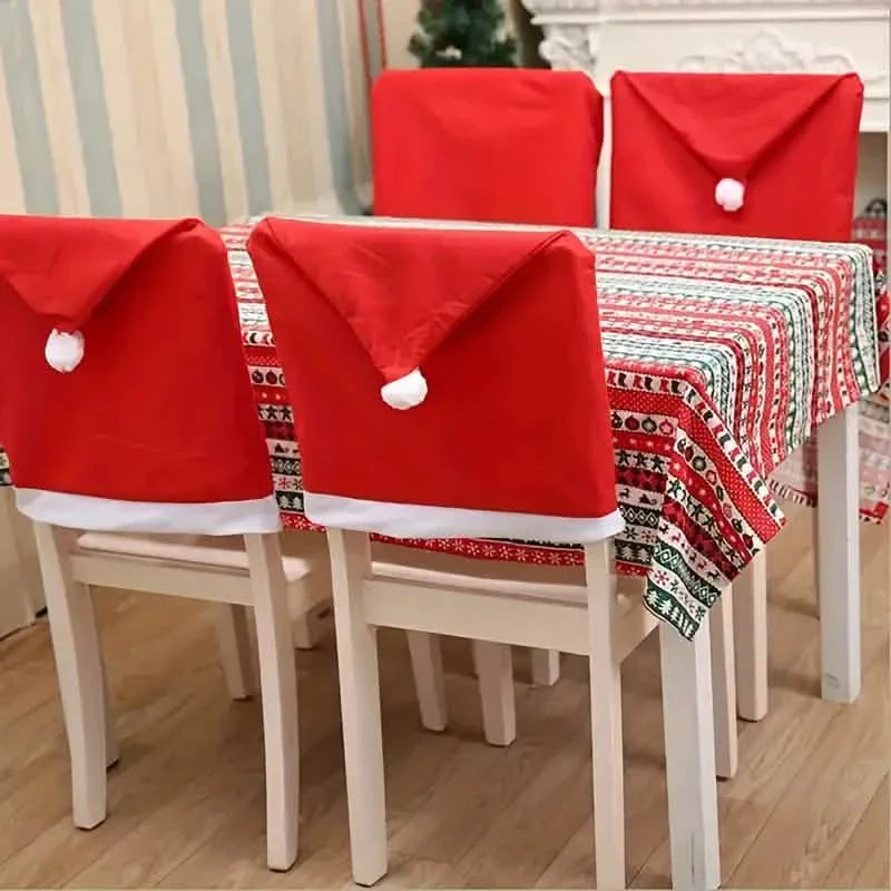 Santa Hats Dining Chair Covers Slipcover DailySale