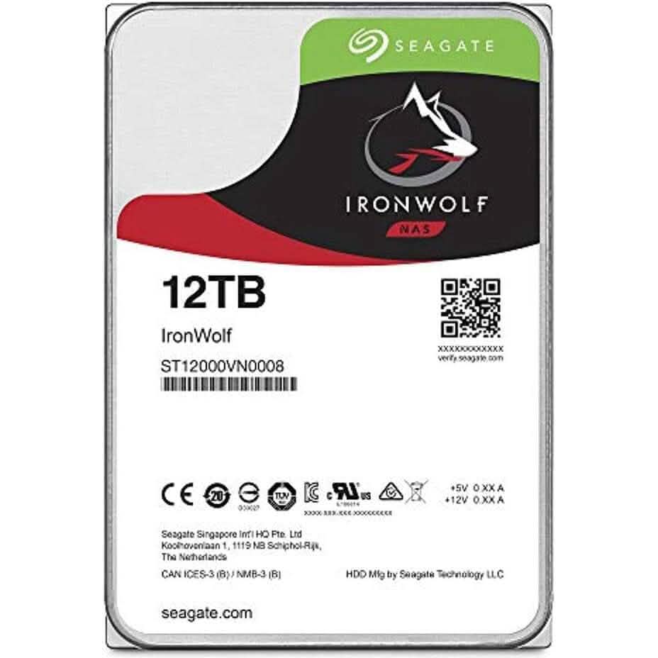 Seagate IronWolf 12TB NAS Internal Hard Drive HDD – 3.5 Inch SATA  (Refurbished) DailySale