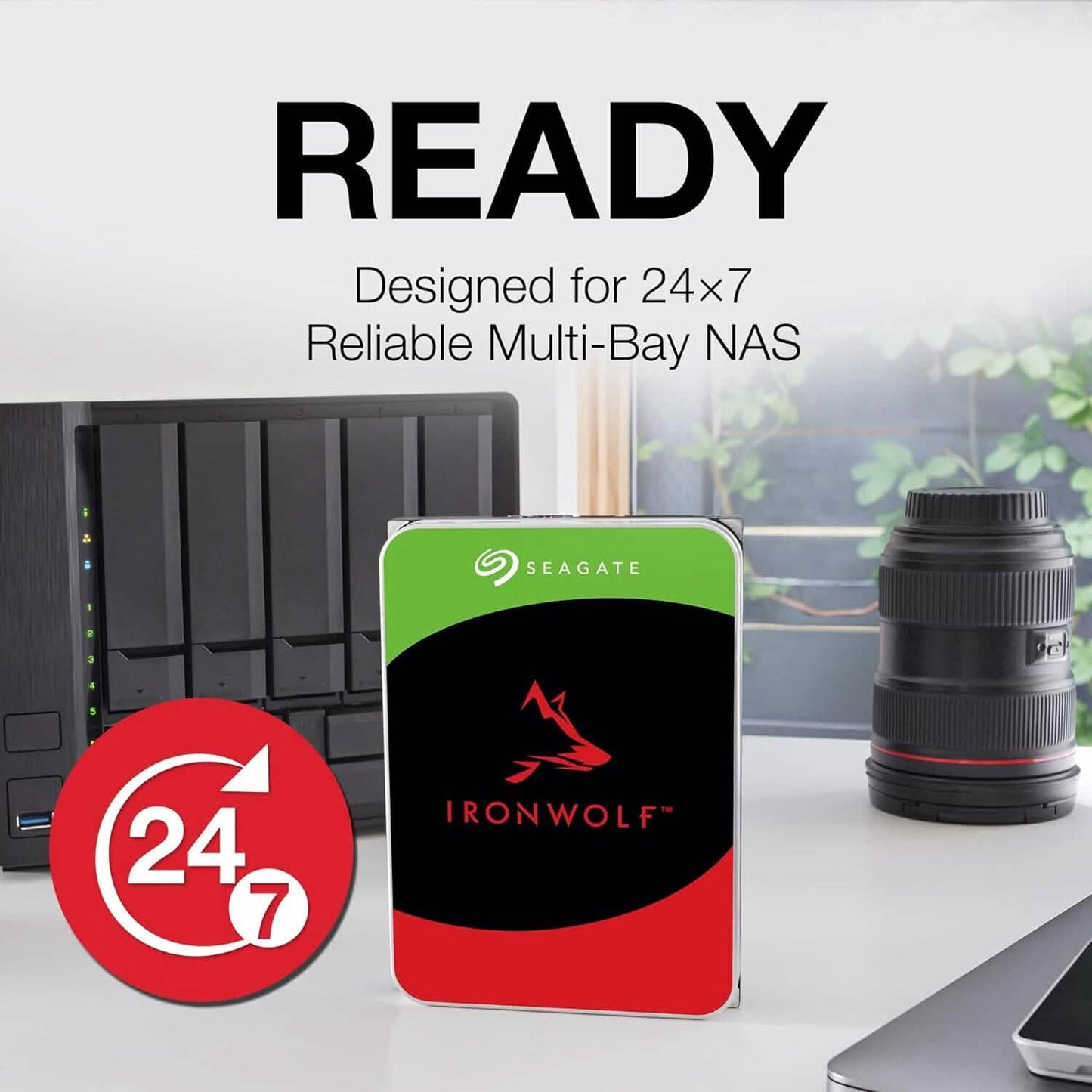Seagate IronWolf 12TB NAS Internal Hard Drive HDD – 3.5 Inch SATA  (Refurbished) DailySale
