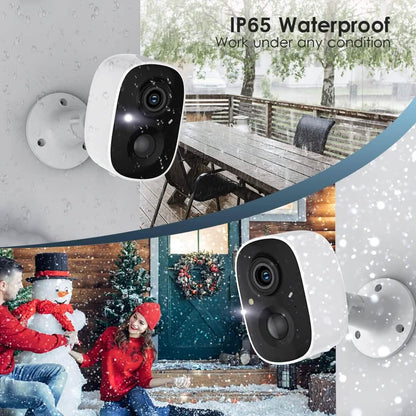 Security Camera Wireless Outdoor, 2-Way Talk Battery Powered Wi-Fi Camera  (Refurbished) DailySale