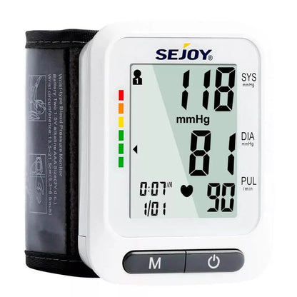 SEJOY Wrist Blood Pressure Monitor Automatic Digital Cuff Heart Rate BP Machine DailySale