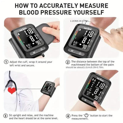 SEJOY Wrist Blood Pressure Monitor Automatic Digital Cuff Heart Rate BP Machine DailySale
