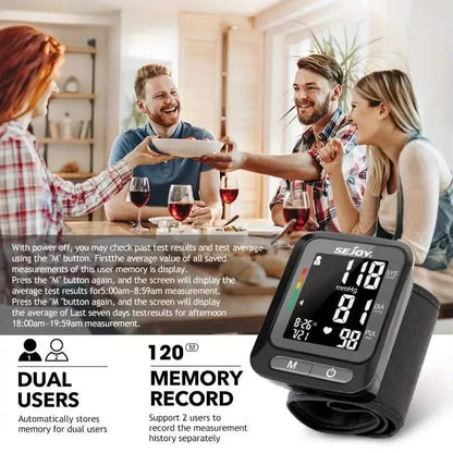 SEJOY Wrist Blood Pressure Monitor Automatic Digital Cuff Heart Rate BP Machine DailySale