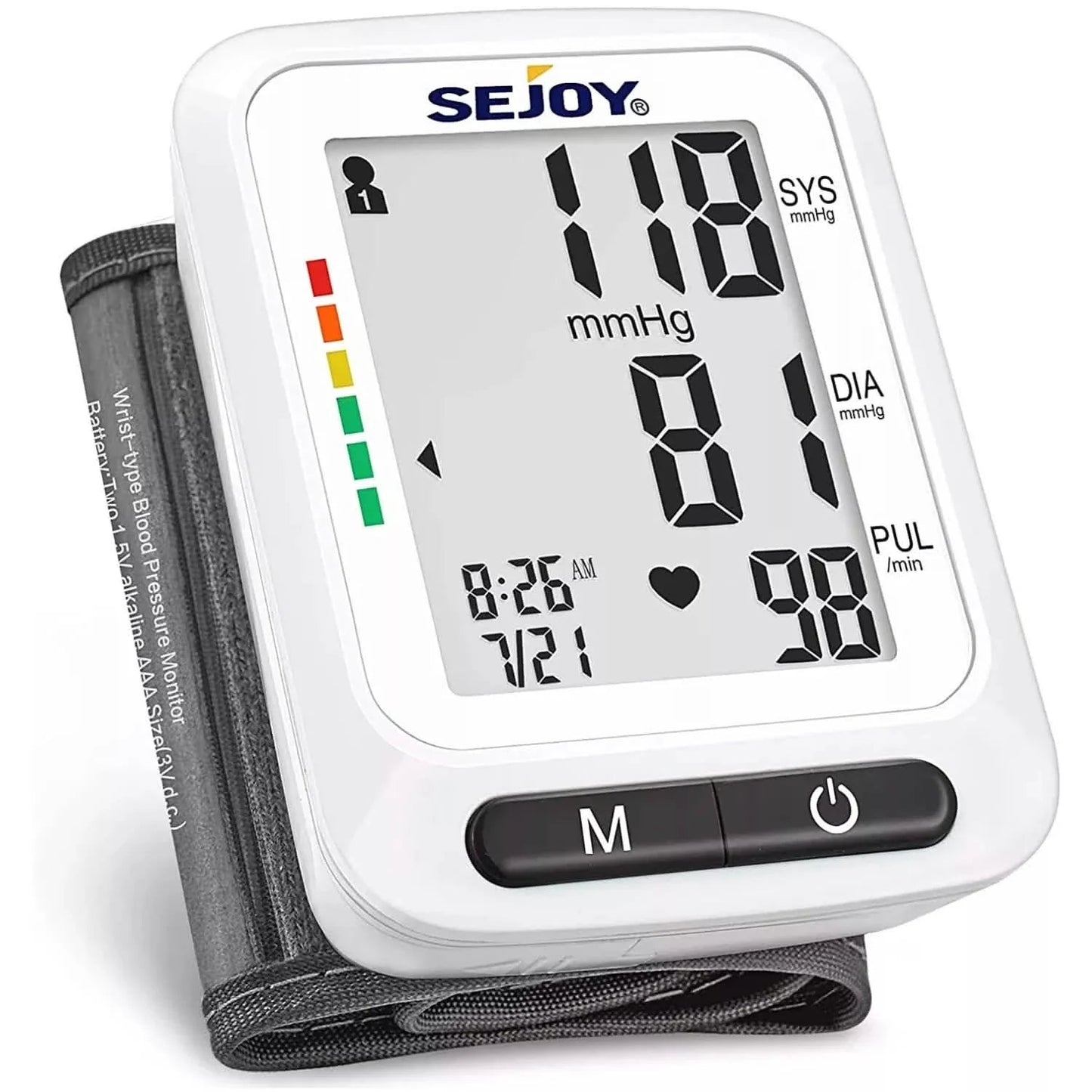SEJOY Wrist Blood Pressure Monitor Automatic Digital Cuff Heart Rate BP Machine DailySale