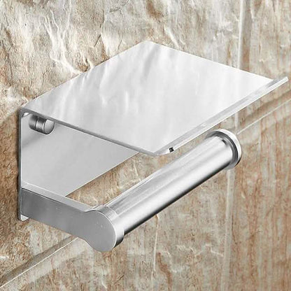 Self-adhesive Toilet Paper Holder With Shelf DailySale