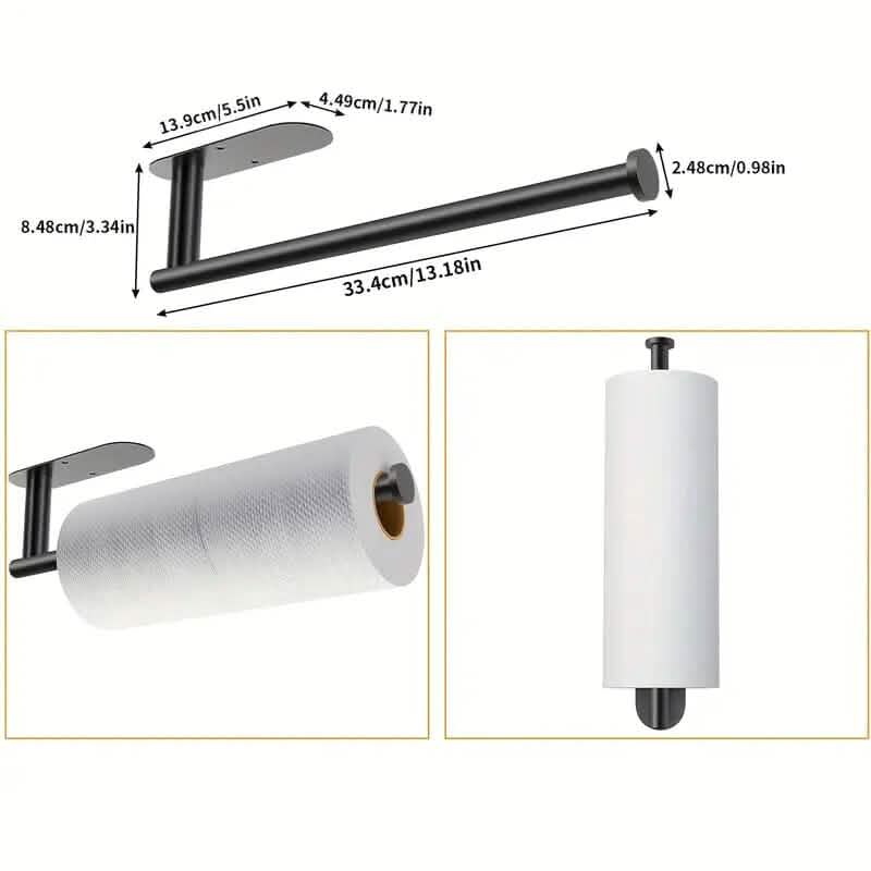 Self-Adhesive Under Cabinet Paper Towel Holder DailySale