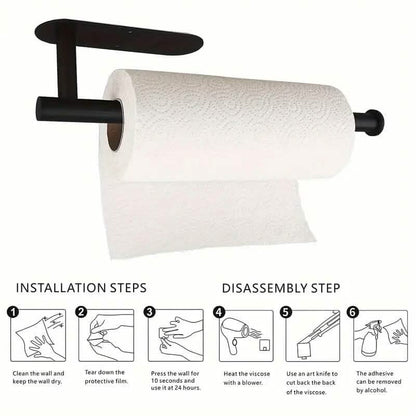 Self-Adhesive Under Cabinet Paper Towel Holder DailySale