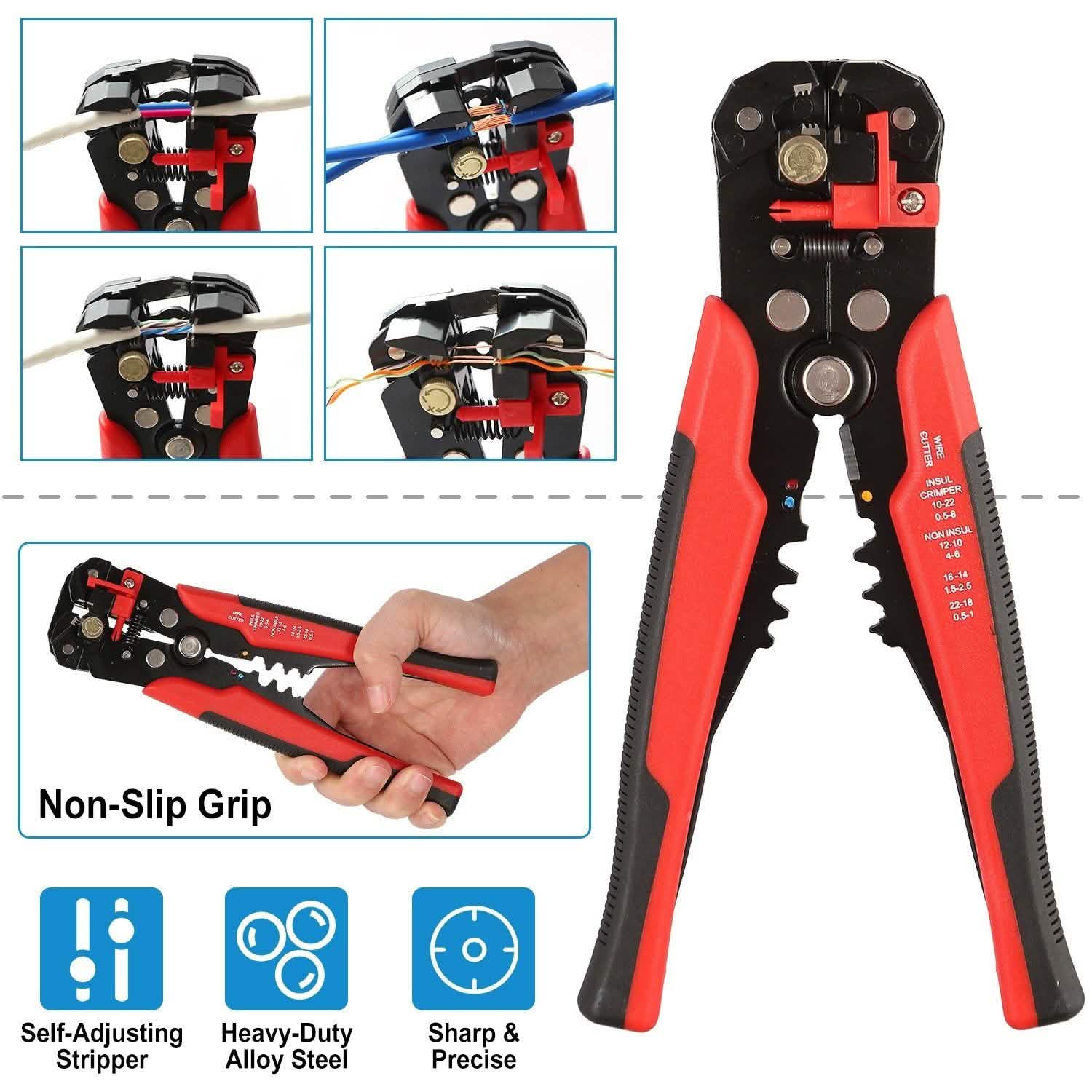 Self-Adjusting Multifunctional Wire Stripper DailySale