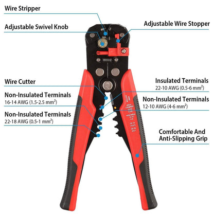 Self-Adjusting Multifunctional Wire Stripper DailySale