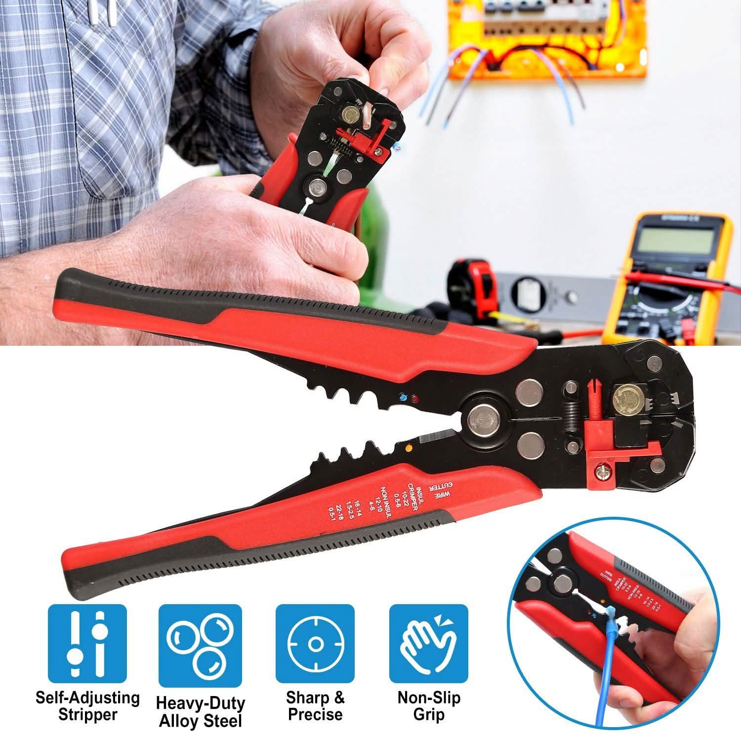 Self-Adjusting Multifunctional Wire Stripper DailySale