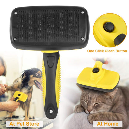 Self Cleaning Slicker Brush Pets DailySale