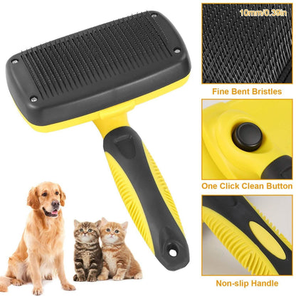 Self Cleaning Slicker Brush Pets DailySale