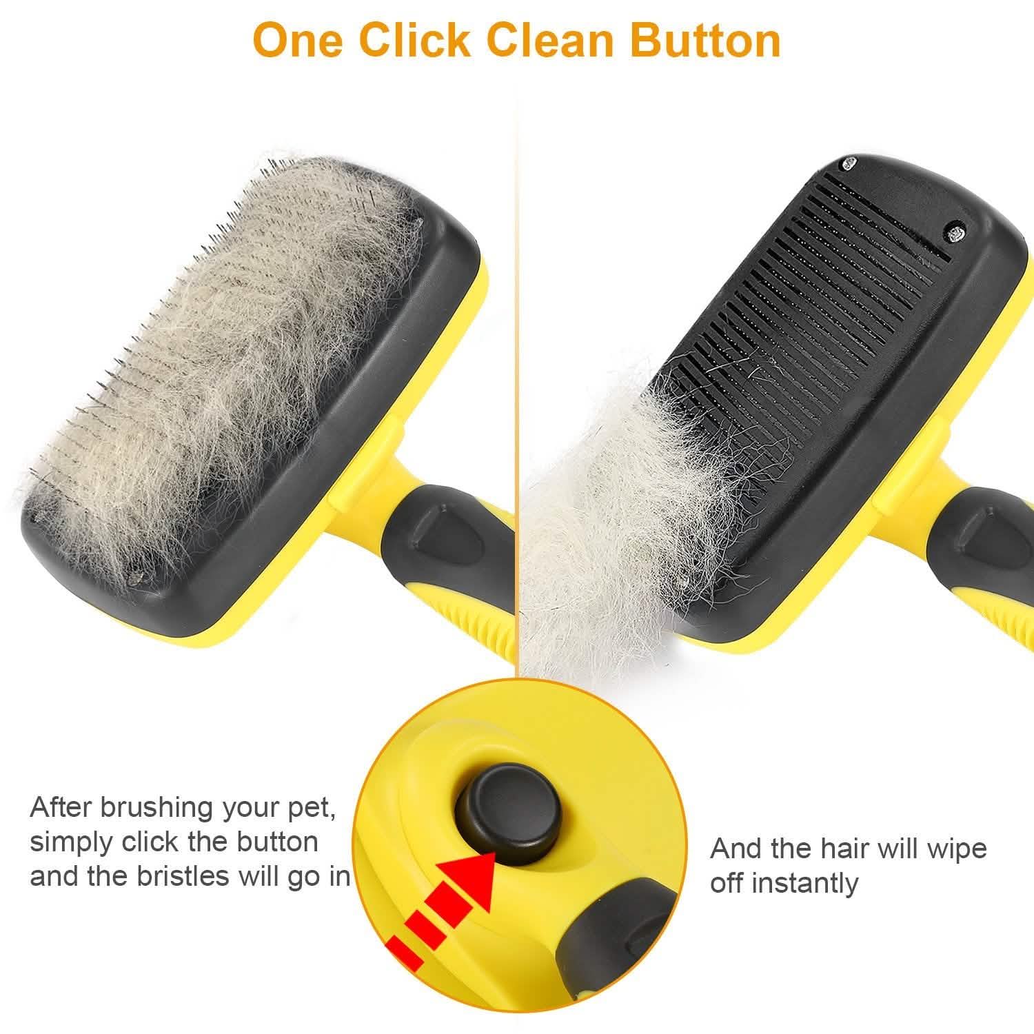 Self Cleaning Slicker Brush Pets DailySale