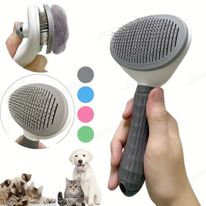 Self Cleaning Slicker Brush Suitable for Pets with Long or Short Hair DailySale