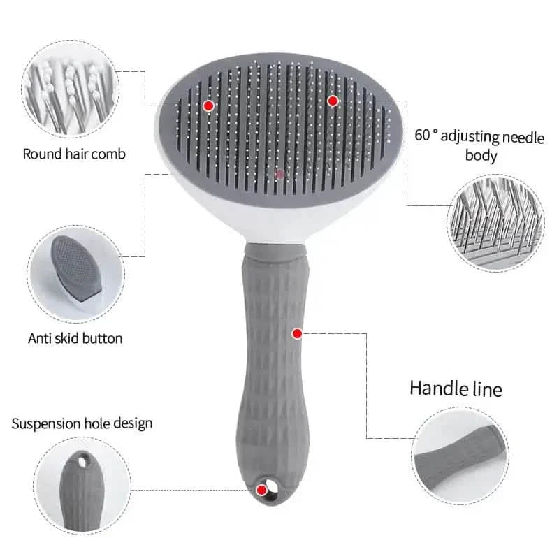 Self Cleaning Slicker Brush Suitable for Pets with Long or Short Hair DailySale