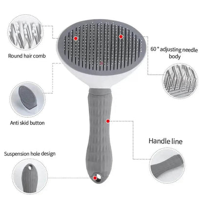 Self Cleaning Slicker Brush Suitable for Pets with Long or Short Hair DailySale