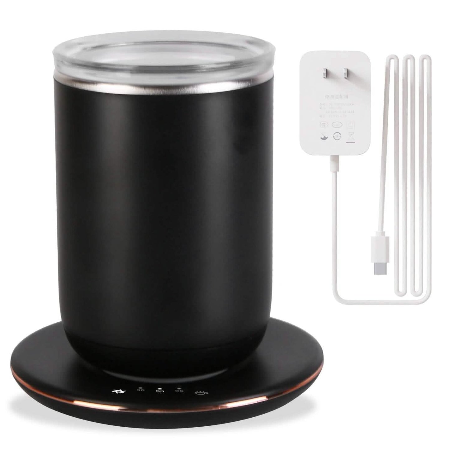 Self Stirring Coffee Mug with Lid Temperature Control 3 Heat Settings DailySale