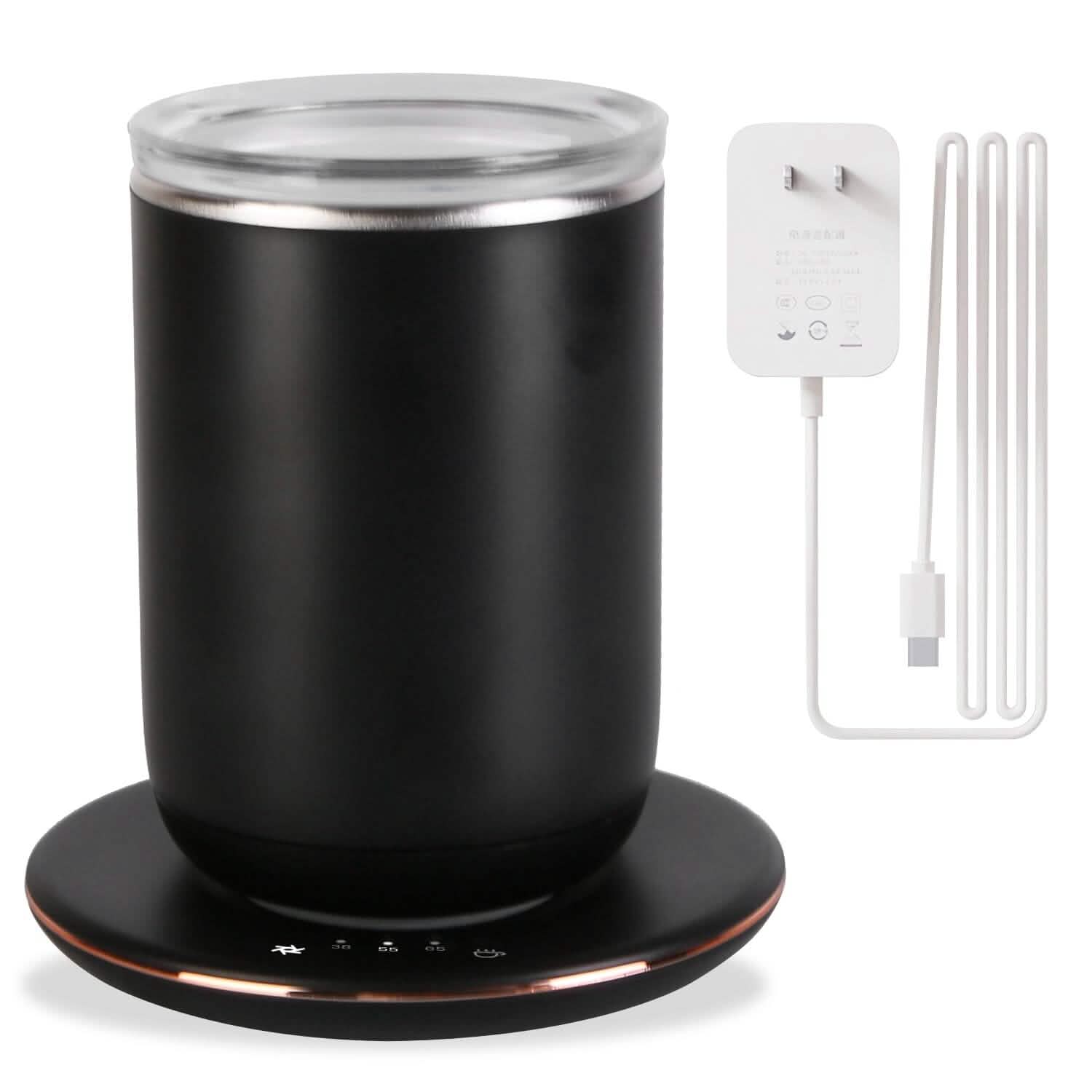 Self Stirring Coffee Mug with Lid Temperature Control 3 Heat Settings DailySale