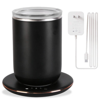 Self Stirring Coffee Mug with Lid Temperature Control 3 Heat Settings DailySale