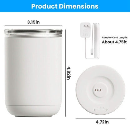Self Stirring Coffee Mug with Lid Temperature Control 3 Heat Settings DailySale