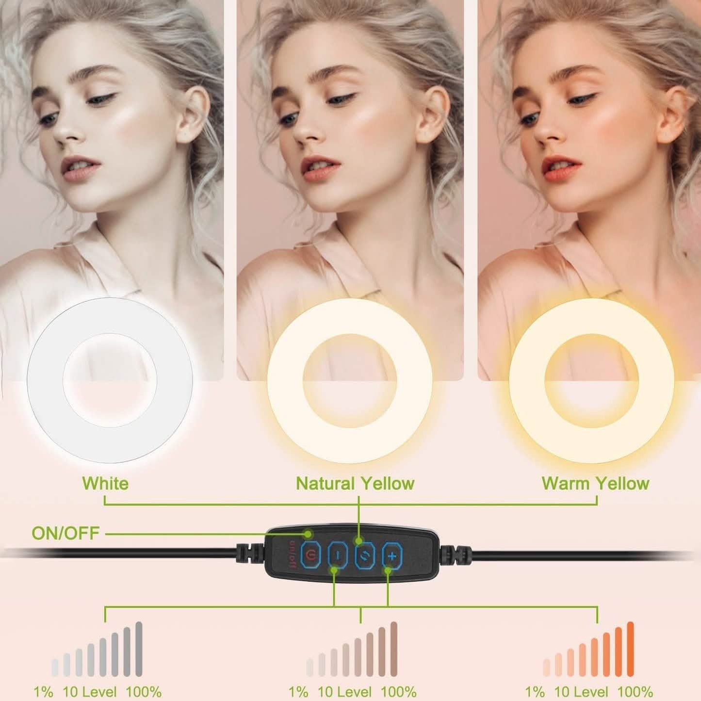 Selfie Ring with Phone Holder Clamp DailySale