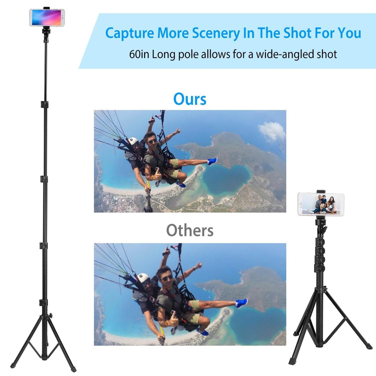 Selfie Stick Tripod Wireless Desktop Phone Tripod Stand DailySale