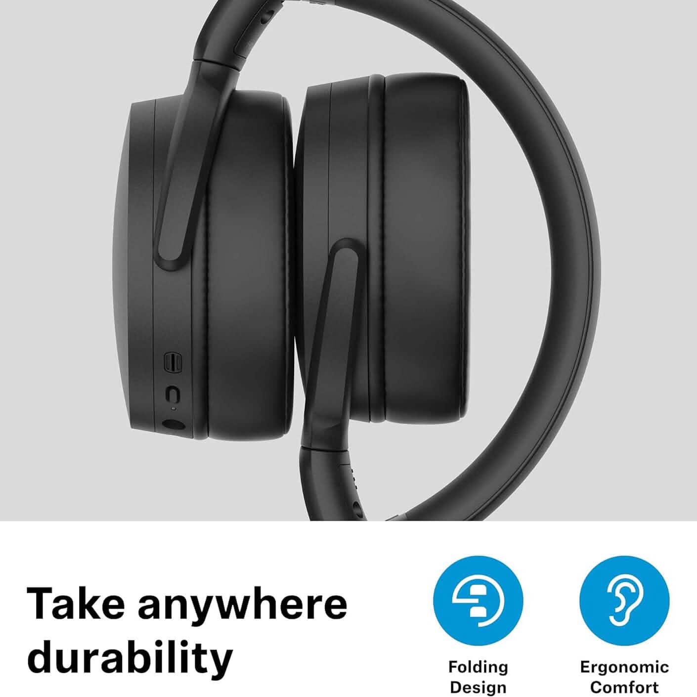 Sennheiser Consumer Audio HD 450BT Bluetooth 5.0 Wireless Headphone with Active Noise Cancellation  (Refurbished) DailySale