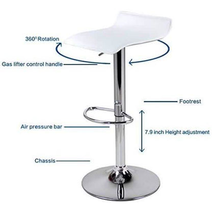 Set of 2: Adjustable Swivel Barstools DailySale