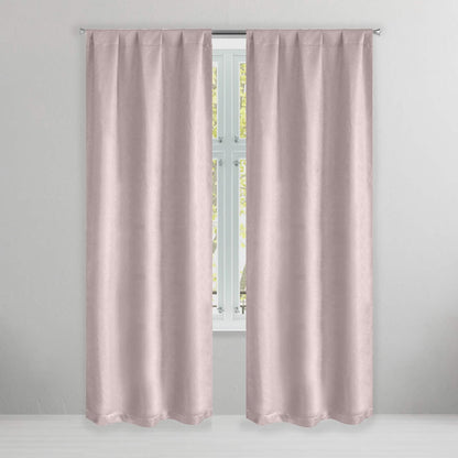 Set of 2: Brushed Textured Blackout Thermal Window Curtain Pair Panel DailySale
