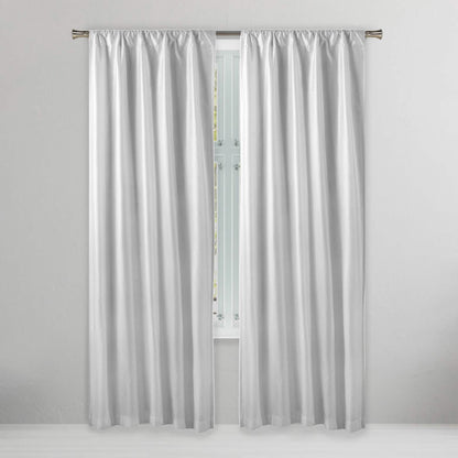 Set of 2: Embossed Crinkie Semi-Sheer Window Curtain Pair Panel DailySale