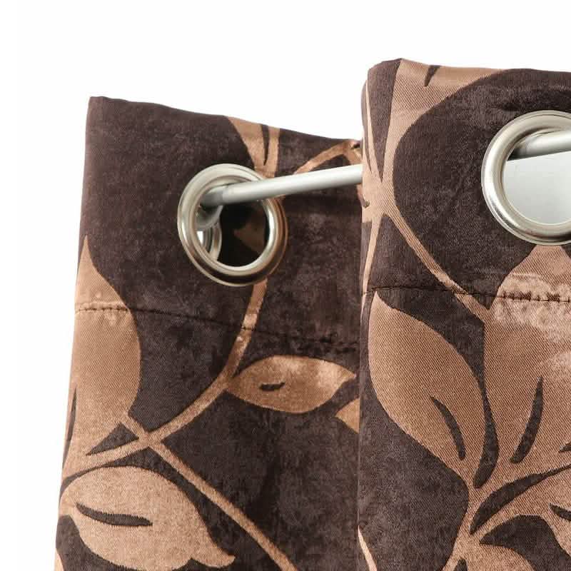Set of 2: Floral Blackout Grommet Window Curtain Pair Panel DailySale