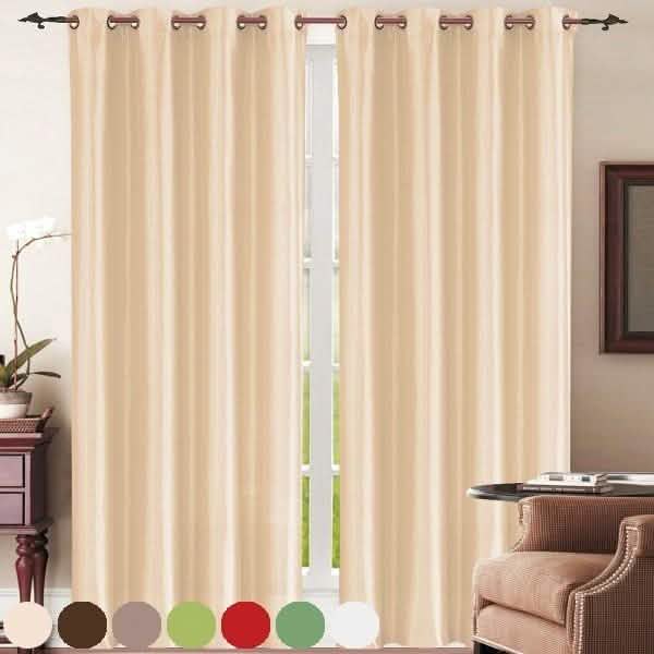 Set of 2: Grommet Curtain Panels - Assorted Colors DailySale