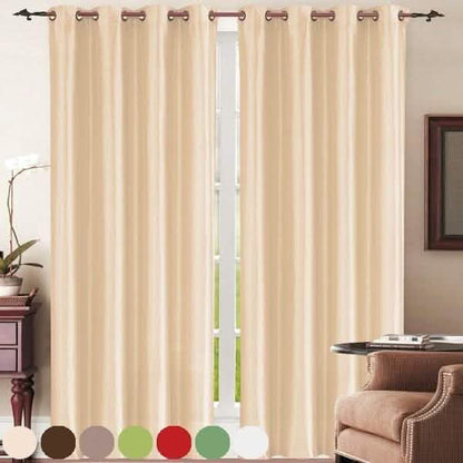 Set of 2: Grommet Curtain Panels - Assorted Colors DailySale
